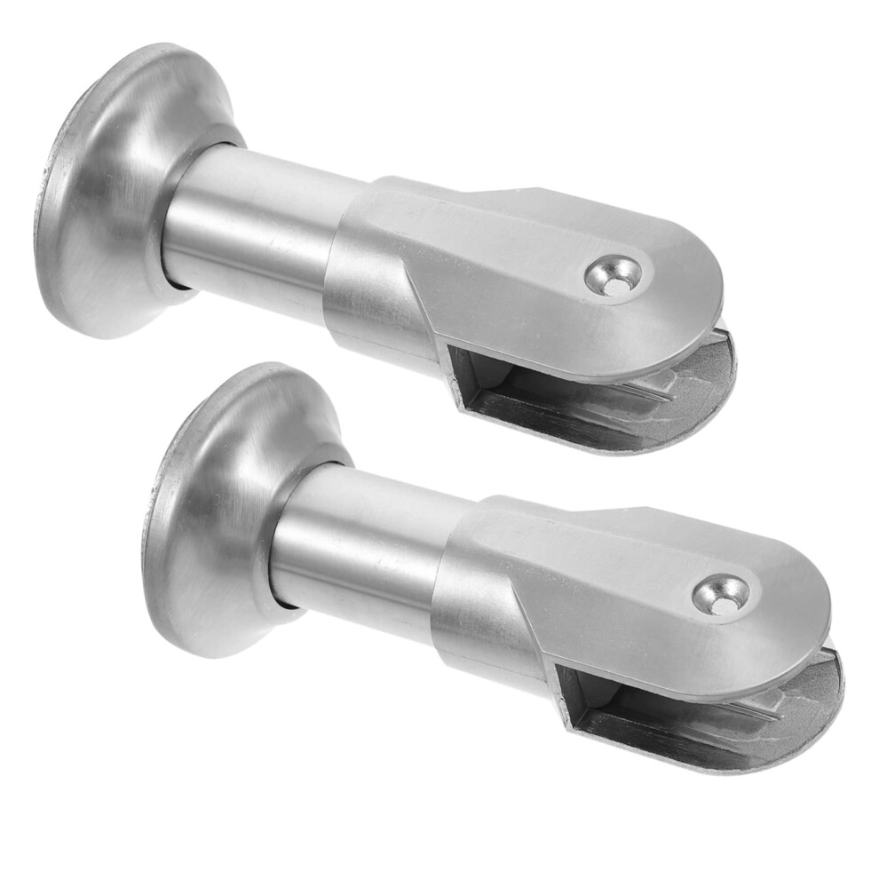 2Pcs Stainless Steel Toilet Partition Support Leg Adjustable Height Restroom Bracket For Public Toilets 9164114671608