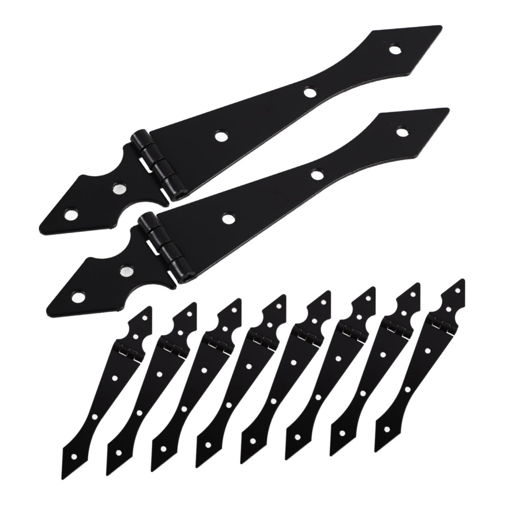 10Pcs Heavy Duty Iron Gate Hinges Weather Resistant For Outdoor Fences And Garden Gates 9164114671639