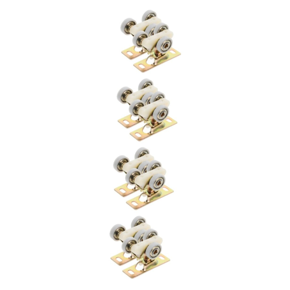 8Pcs Sliding Door Rollers For Shower And Window Smooth Operation Nylon Pulley Wheels 9164114671691