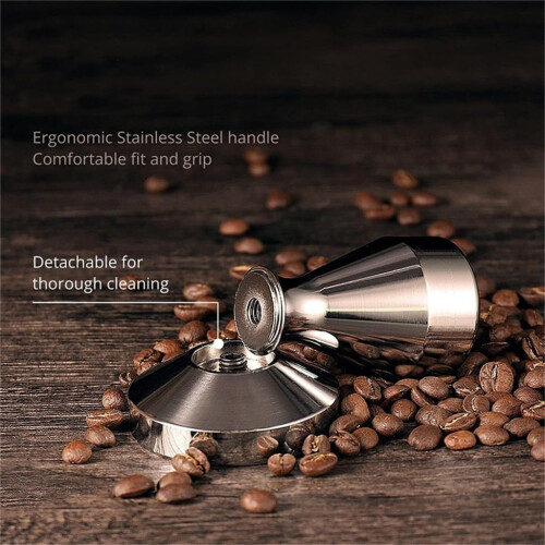 58mm Espresso Tamper and Coffee Distributor for Consistent Compression and  Extraction 2