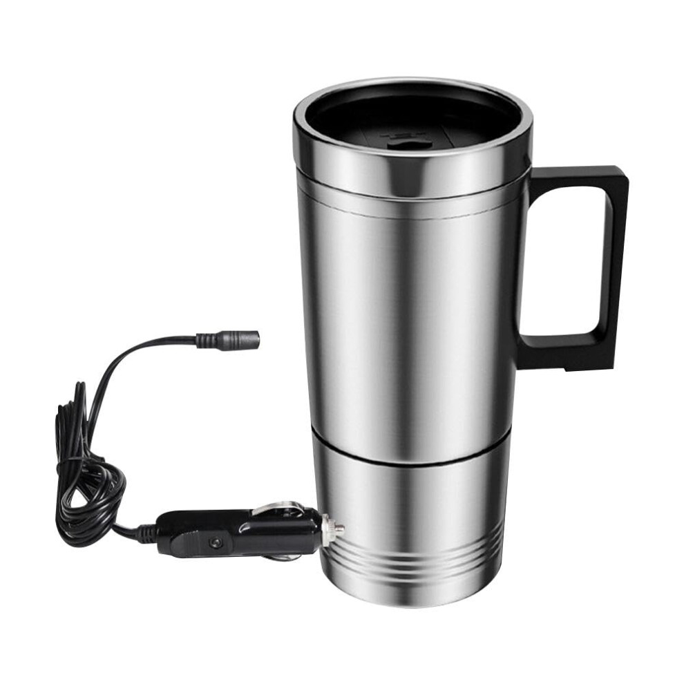 Car Heating Mug 12V/24V 500Ml Stainless Steel Electric Travel Coffee Cup For Hot Drinks 9113335061149