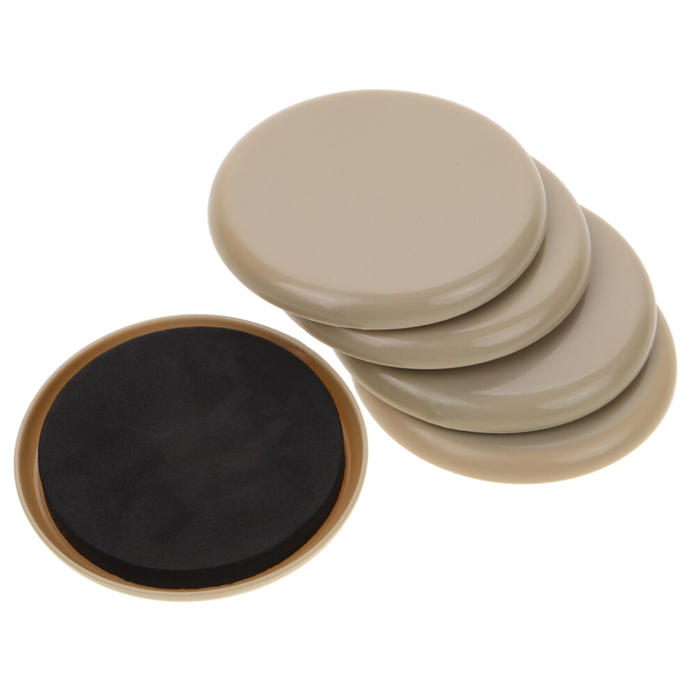 Round Furniture Sliders For Hardwood And Vinyl Floors, Noise Reducing Chair Leg Pads, 5Pcs 9164114671912