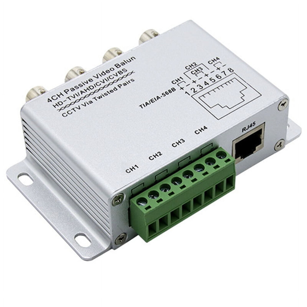 4Ch Passive Video Balun For Tvi Cvi Ahd Cameras 9110895263181