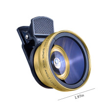 PAVEOS Monocular Telescope for Smartphone 2 in 1 Lens Universal Clip 37mm Mobile Phone Lens 0.45x 49uv Super Wide-angle + Macro HD Lens