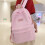 School Bag Simple Breathable Texture Pattern Waterproofing Lightweight Backpack New Durable Load Reducing Large Capacity Student Shoulders Bag 2