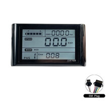 SW900 LCD Display Meter Control Panel 24/36/48V E-Bike Electric Bicycle Scooter SM Plug