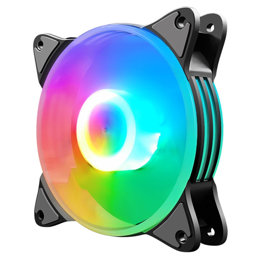 Jixopn 12Cm Chassis Cooling Fan Led Lighting Heatsink Radiator For Desktop Pc 9110895263280