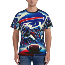 Bills Men's tight fitting sports Fitness Home T-shirt Football Team Logo for Baseball team Fans Gift
