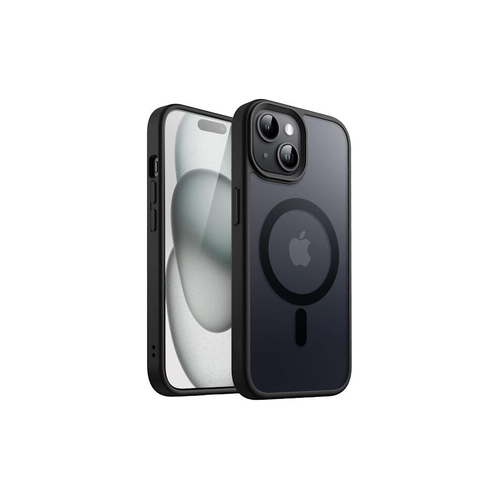 Compatible With Iphone 15 Plus Magsafe Cover Black 9110895264485