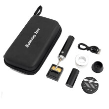 USB Soldering Iron Mini Convenient Adjustable Temperature Home Tools DIY Manual Radio Soldering Iron Set