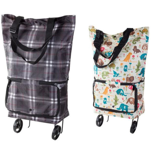 TG Dramaten / Shopping Bag with Wheels - Foldable - Unsorted Colors