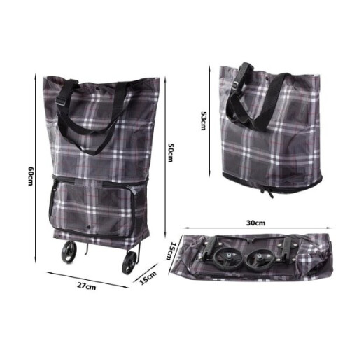 TG Dramaten / Shopping Bag with Wheels - Foldable - Unsorted Colors 1
