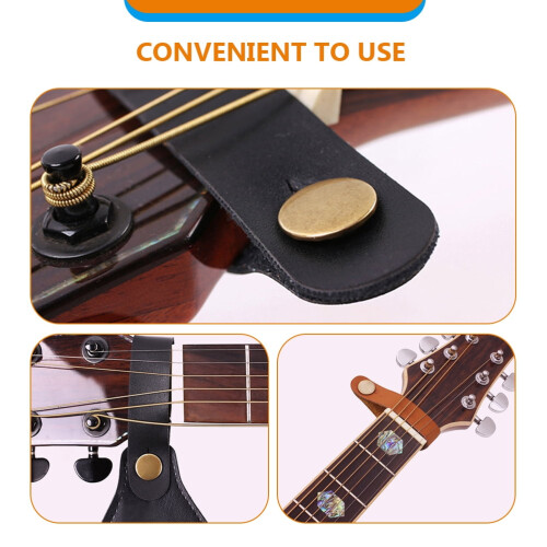 ifundom 2Pcs Practical Guitar Headstock Strap Simple Guitar Instrument Neck Strap 2