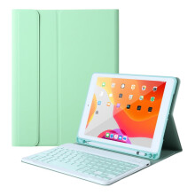 Étui clavier pour iPad 2021/2020, compatible avec iPad Air 4/10,9 pouces, clavier Bluetooth détachable, étui folio avec support et porte-crayon,