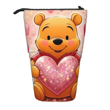 Winnie de Pooh etui, schattig cartoon etui, staande pennenhouder, pennenetui, cosmetica-etui, make-uptasje, kantoortas
