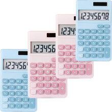 OBOSOE4PCS Mini Laskin Taskukokoinen Laskin Sähköinen Digitaalinen Pöytälaskin 8-numeroisella LCD-näytöllä