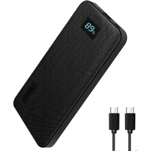 2022 Uppgraderad 20W PD USB C bärbar laddare 10000mAh, Typ-C snabbladdningsbar y Pack-laddare med display,