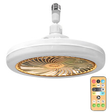potrochi Enclosed Ceiling Fans with Lights and Remote, 10 Inch Mini Bladeless Ceiling Fan with Light, Family Summer Gift, for
