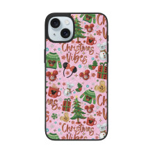 God Jul kompatibelt med iPhone15-telefonskal, stötsäkert telefonskal med PC + TPU för dubbelkamera kompatibelt med iPhone15