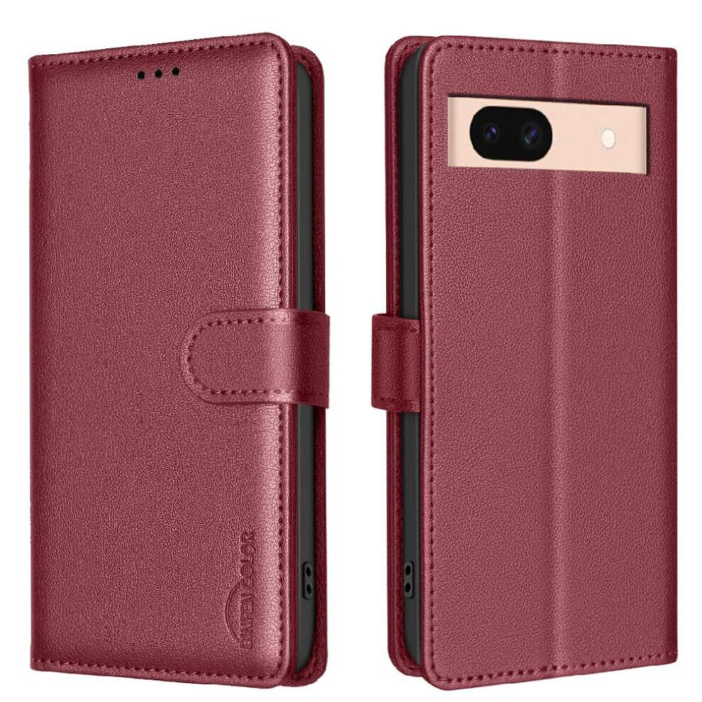 Flip Case For Google Pixel 8A Card Holder Kickstand Magnetic Pu Leather Rfid Blocking Wallet 9425574862099