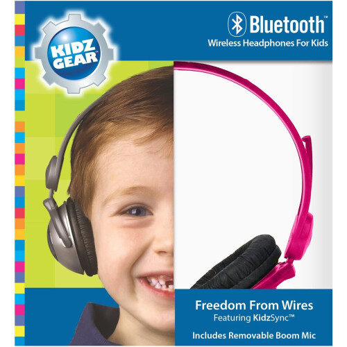 Bluetooth Stereo Headphones for Kids - PNK 1