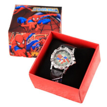 Spiderman Analogue Watches Superhero Cartoon Character Wristwatch Kids Boys Girls Gifts [GGL] Royal Blue