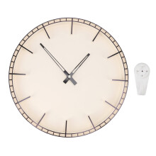 Horloge murale silencieuse Wobythan 12 pouces, style minimaliste moderne (cadran sans chiffres), blanche