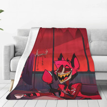 Couverture Hazbin Hotel pour hommes et femmes, polaire ultra douce et moelleuse, jeté chaud et confortable pour canapé, lit, voyage, cadeau toutes