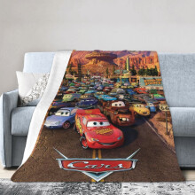 McqueeN autós témájú ultrapuha mikropolár takaró, 3D nyomtatás, 102,7x76, minden évszakhoz kompatibilis, kanapé, kanapé, ágy, ajándék