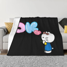 Κουβέρτα Hello Kitty Flannel Fleece Throw Κουβέρτες Super Soft Cozy Warm Pluhur Bedroom Για