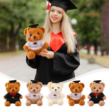 Jacenvly Neue Badespielzeuge im Ausverkauf: Abschlussbär-Puppe mit Hut, Plüschtier, Erinnerungsgeschenk zum Schulabschluss, Spielzeug für Kinder