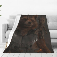 Couverture anime Les Gardiens de la Galaxie, douce et légère en flanelle, 152 x 127 cm, pour filles et garçons, décoration pour lit et canapé