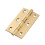 Solid Brass Cabinet Hinges 4 Pack 3 Inch Brushed Gold Finish for Kitchen Cupboards 1