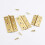 Solid Brass Cabinet Hinges 4 Pack 3 Inch Brushed Gold Finish for Kitchen Cupboards 5