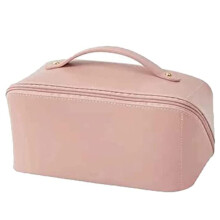 Pochette cosmetica per uomo e donna, borsa portabiancheria da appendere per valigia e bagaglio a mano con maniglia - Rosa