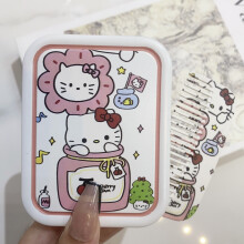 Hello Kitty Hello Kitty nieuwe make-upspiegel met kam, geïntegreerde draagbare cartoon schattige opvouwbare draagbare kam