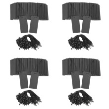 1600 Set Black Price Tags with String Gift Tags with Pins Custom Clothing Tags Black Kraft Paper Hang Tags