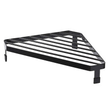 Égouttoir à vaisselle d'évier en acier revêtu, porte-éponge de cuisine, égouttoir d'angle pour évier noir