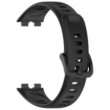 Silikon sportigt svettbeständigt enfärgat klockarmband med bekväm justering och bred kompatibilitet kompatibelt med smartklocka