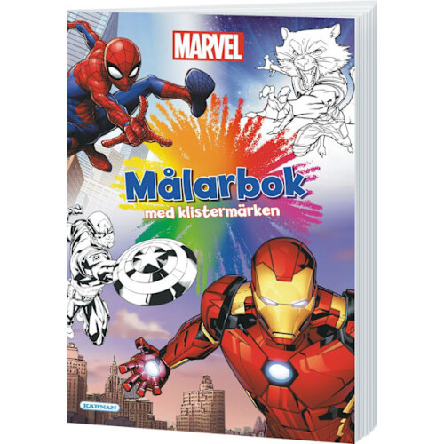 Marvel Coloring Book with Stickers Multi Color