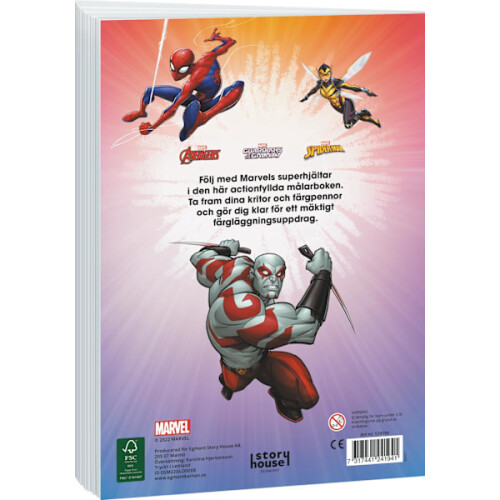 Marvel Coloring Book with Stickers Multi Color 1