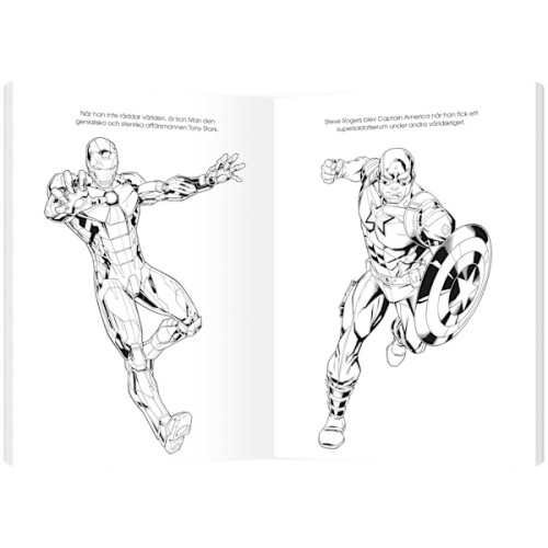 Marvel Coloring Book with Stickers Multi Color 2