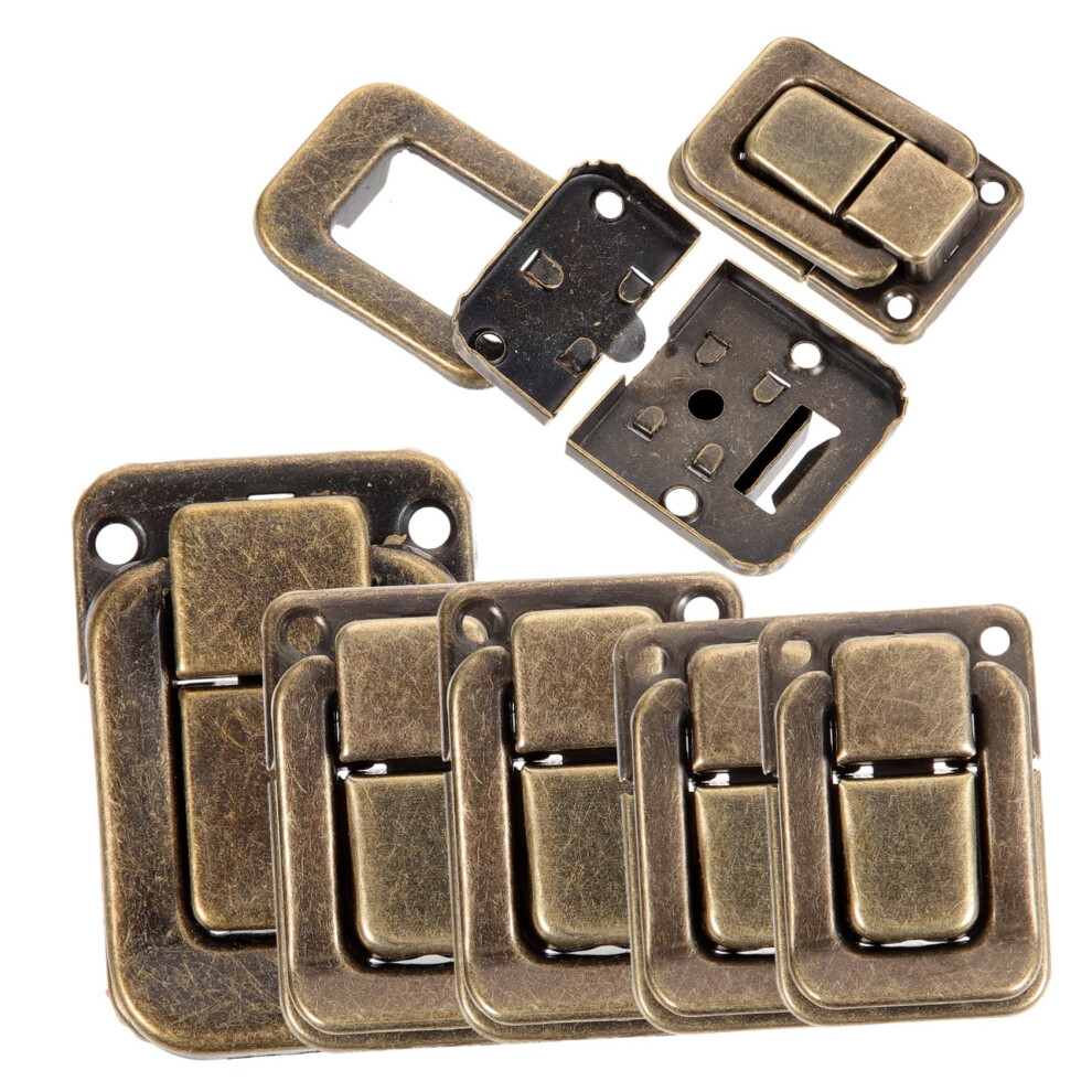 Hasp Latch Lock Set For Suitcase Hinges With Sliding Buckle, Durable Iron, Easy Diy Install 9164114672162