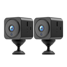 2X 4K 1080P HD Mini Surveillance Camera Indoor WiFi Camera Live Transmission Mobile Phone App Camera Indoor with Battery