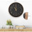 Modern silent quartz wall clock 30 cm, oversized numbers round wall 4