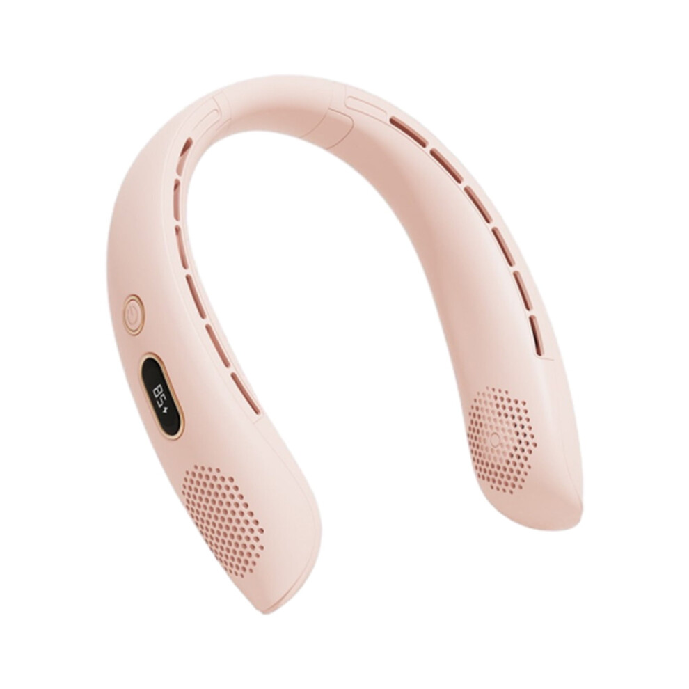 Portable Hanging Fan, Bladeless Wearable Neck Fan With 3 Speeds, Usb Rechargeable, Headphone Design, Hands-Free Operation 9083649048771