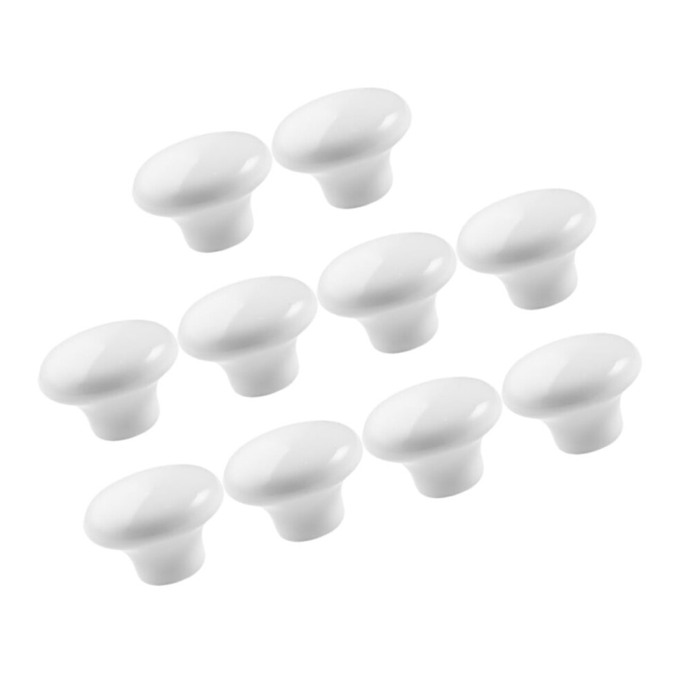 10Pcs Vintage Ceramic Cabinet Knobs Single Hole Drawer Pulls Satin Finish Durable 9113335060296