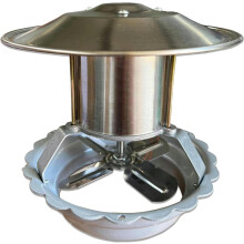 Chimney Exhaust Fan 80W Powerful Smoke Extraction Low Noise Roof Mounted Weatherproof Design