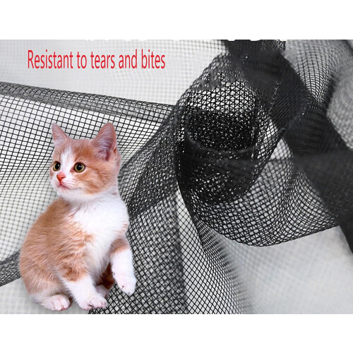 Cat Safety Window Screen, Durable Pet Proof Mesh for Windows, DIY Washable Insect Blocking Net 1