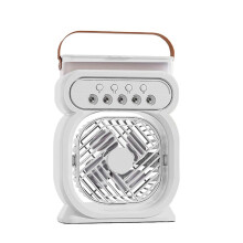 Portable Desk Fan with Misting Cooling, USB Rechargeable Quiet Humidifier Fan for Home Office